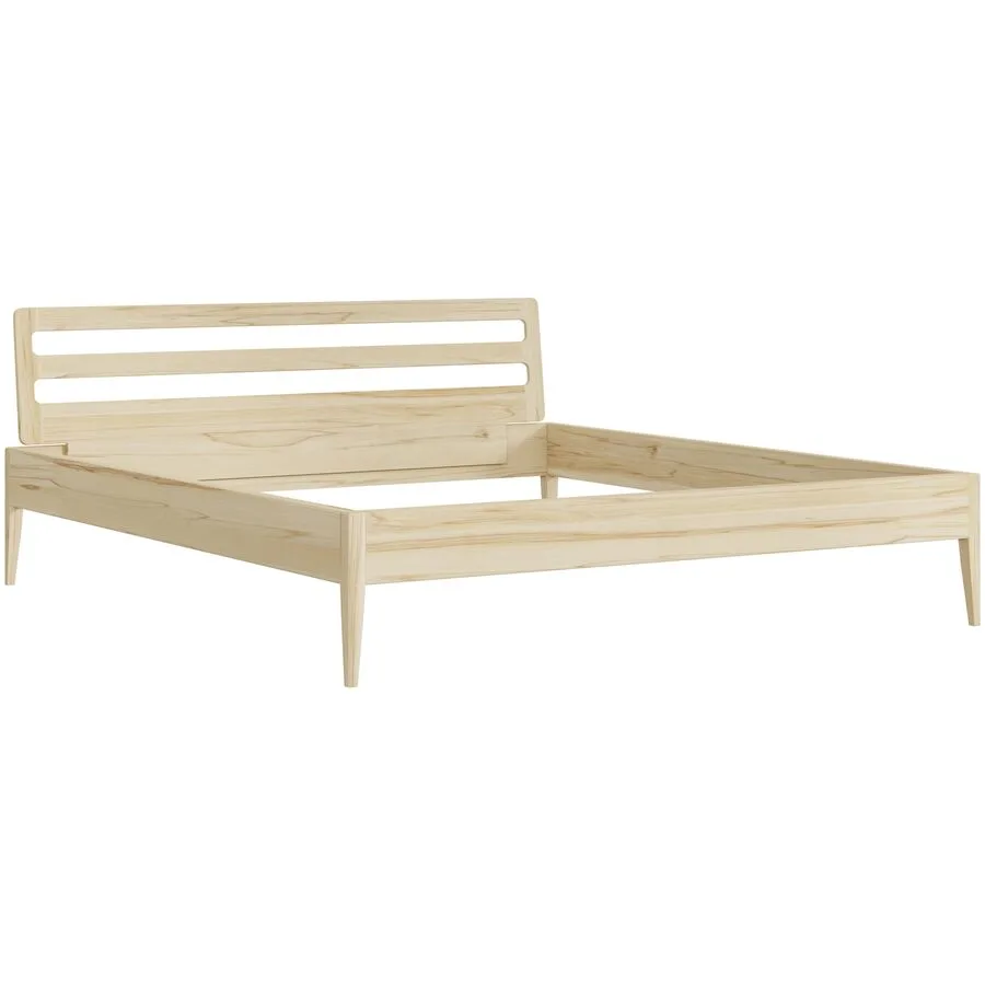 Bett Lund Kernbuche Massivholz Massivholz 180 x 200 cm - Möbel Konfigurator: Traummöbel individuell zusammenstellen