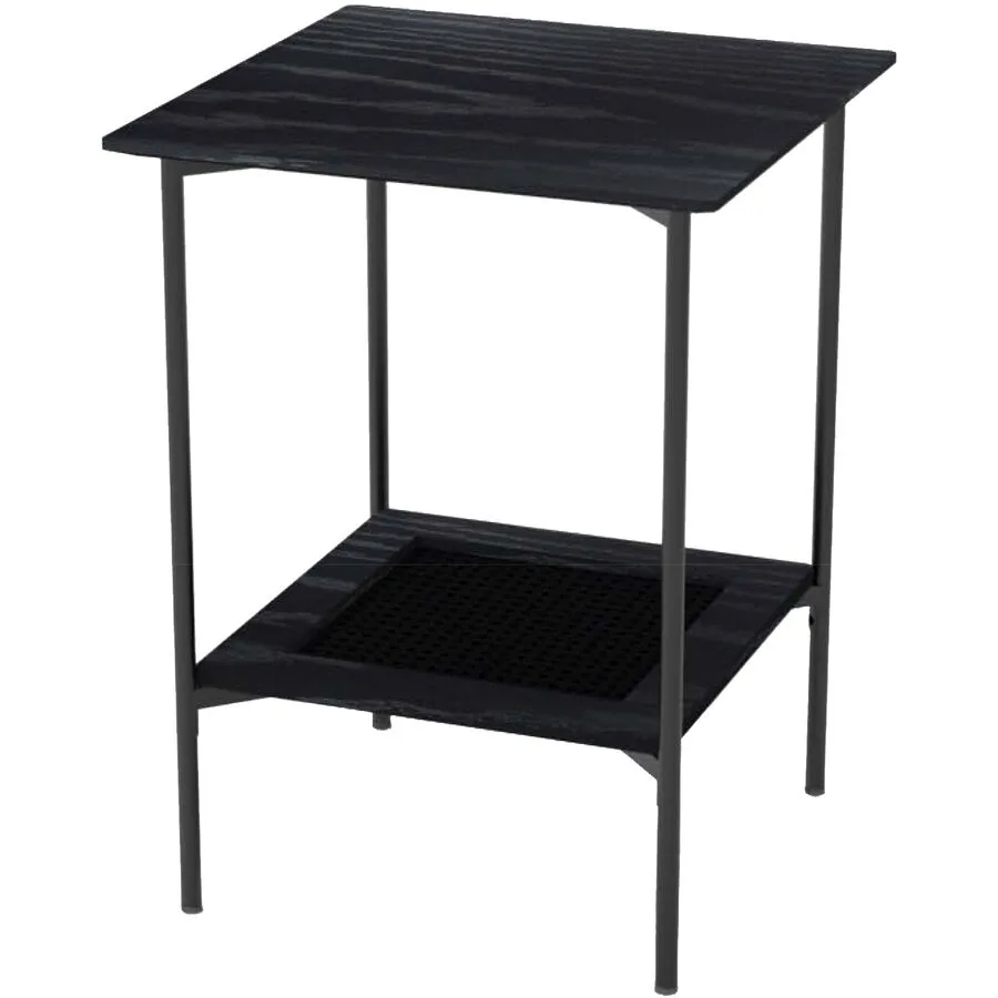 Beistelltisch Perri schwarz MDF/Melaminfolie B 45 H 45 cm