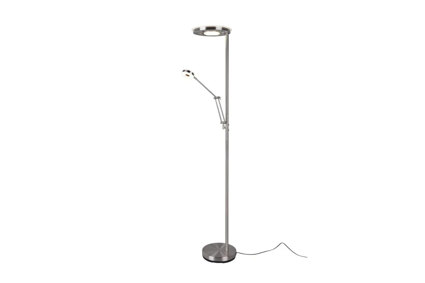 Golvlampa TRIO Barrie Borstad stål - Borstad stål