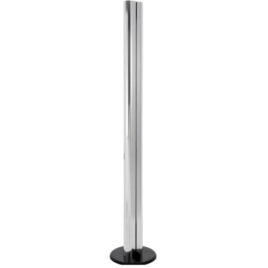 Designer-Stehlampe Artemide Megaron Terra dimmbar H 35 cm - Farbe: Aluminium glänzend/Schwarz - LED - Lichtfarbe: Warmweiss - Material: