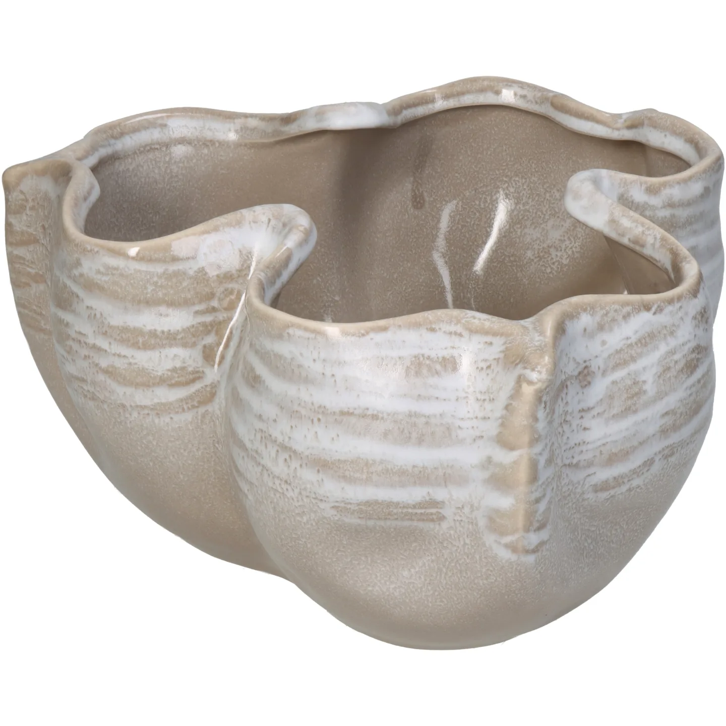 Kersten Vase Keramik, Beige H: 14 cm | Schubiger Möbel