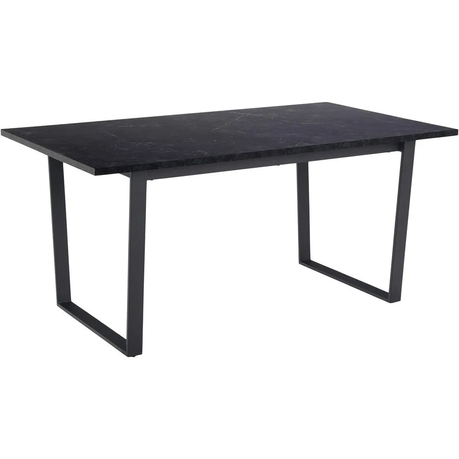 Esstisch Amble schwarz MDF, Metall B 160 T 90 cm