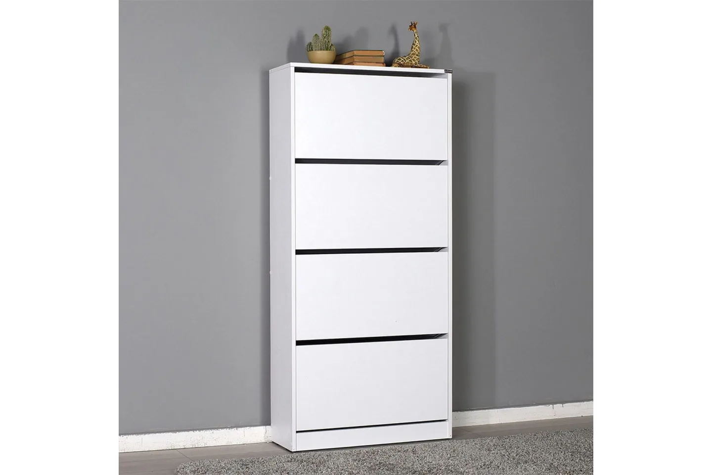 Skoskåp 73x157 cm - Vit