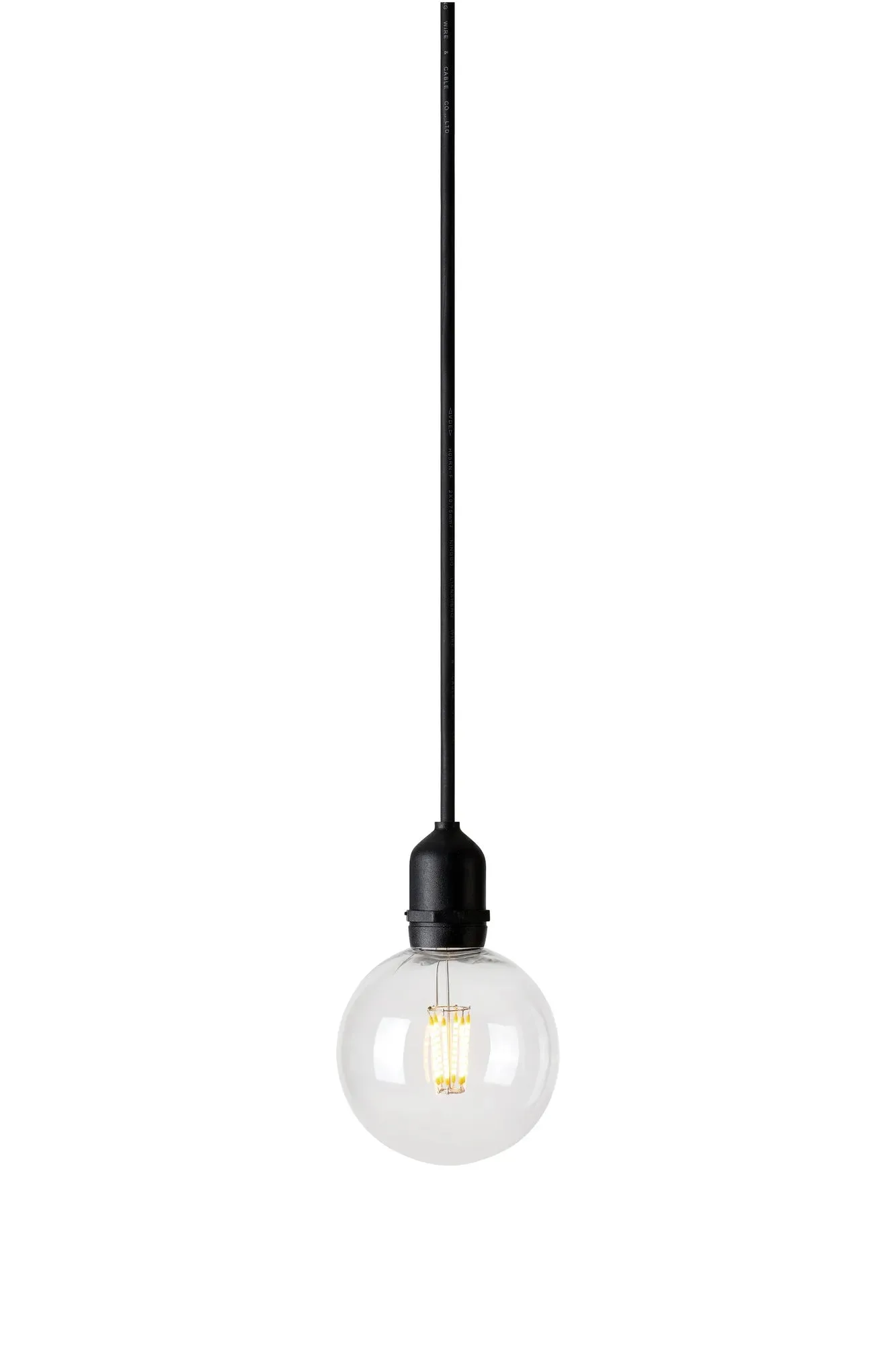 Garden 24 Deckenlampe Globe Schwarz/Klar