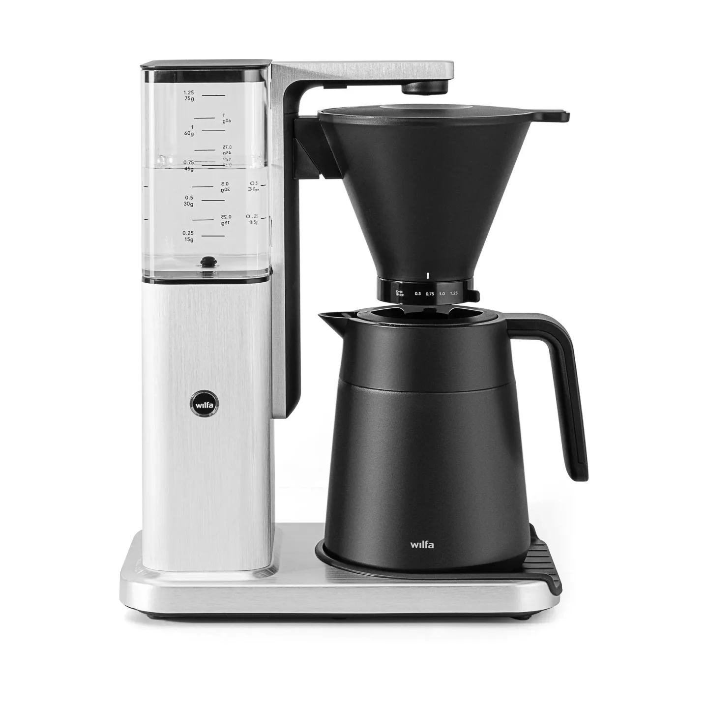 Wilfa Wilfa Zense Alux Thermokaffeemaschine Aluminium-schwarz, 1,25 l