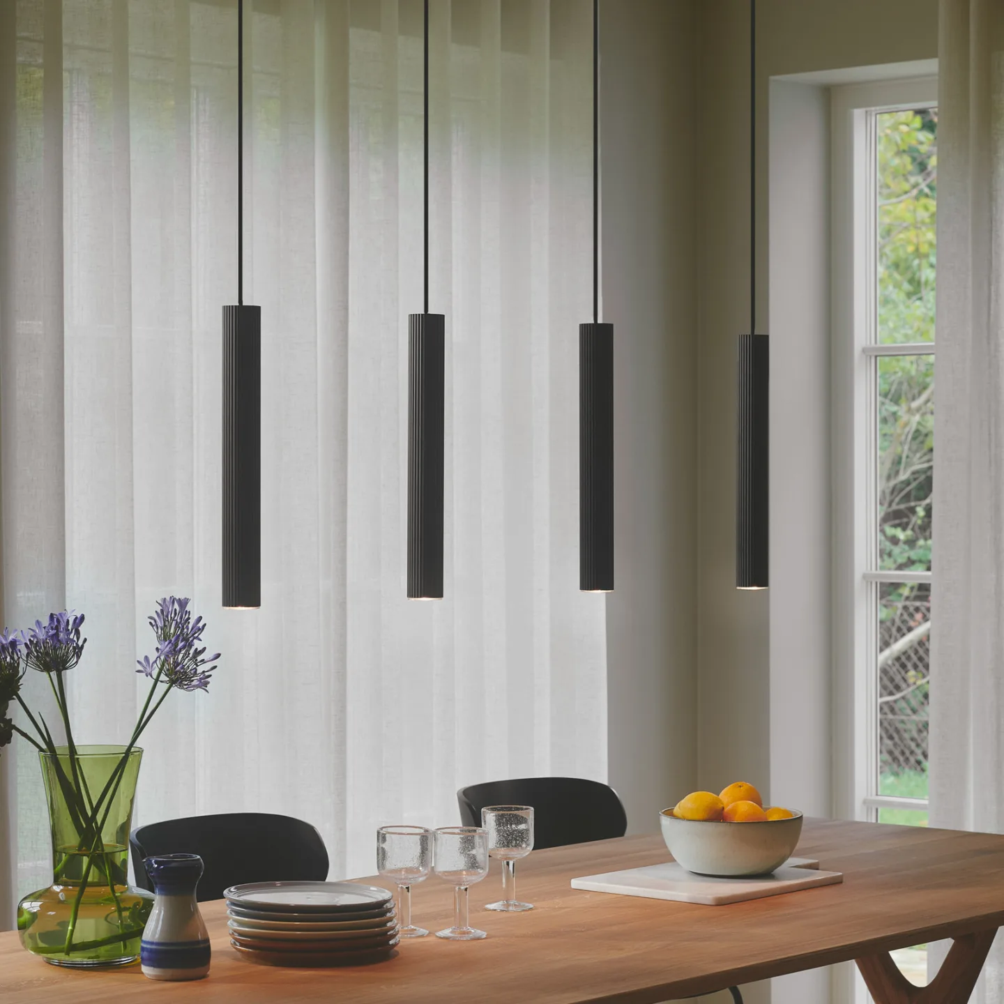 Vico 4-Rail Pendel Black - Nordlux - Spisestue - Aluminium - Med flere lyskilder