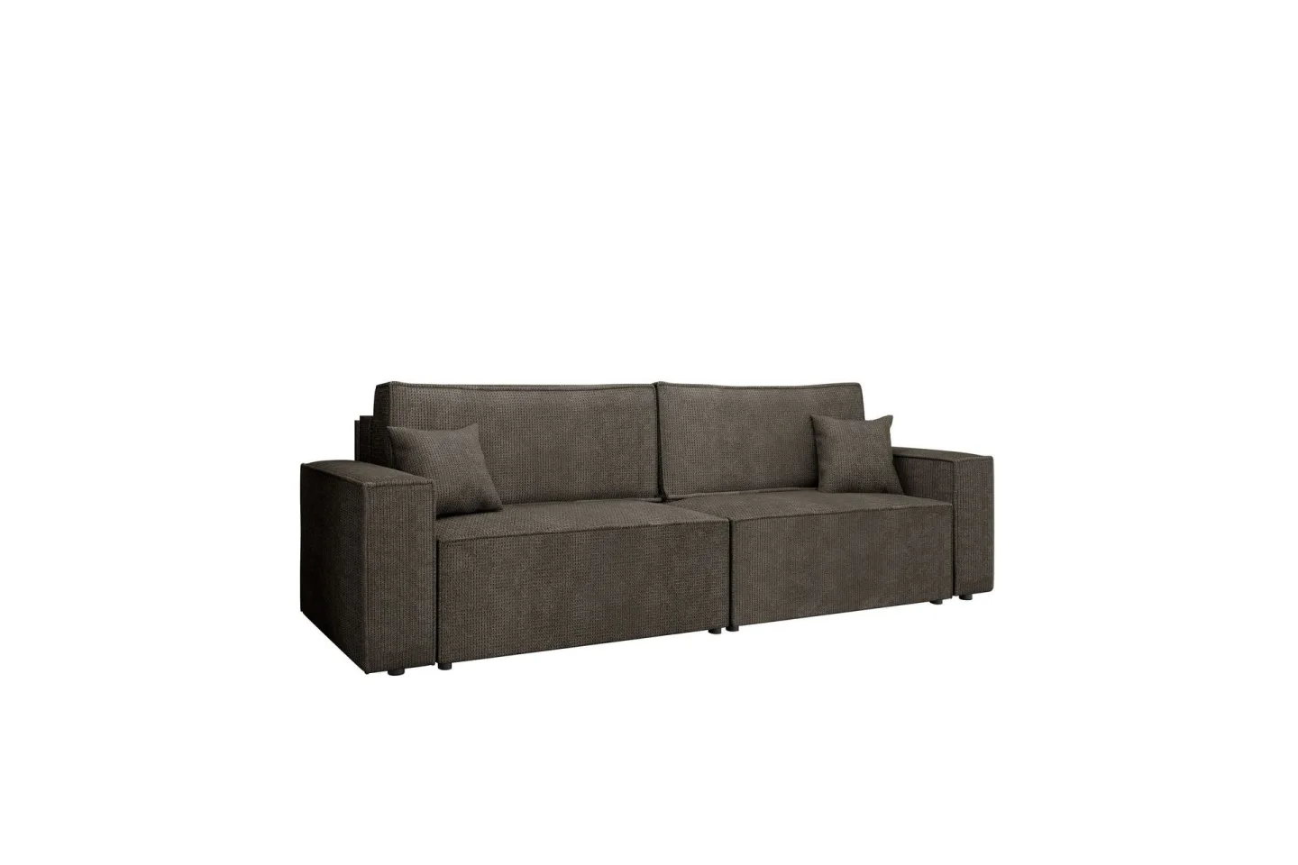 Hobson Bäddsoffa 3-sits i Plysch - Grå