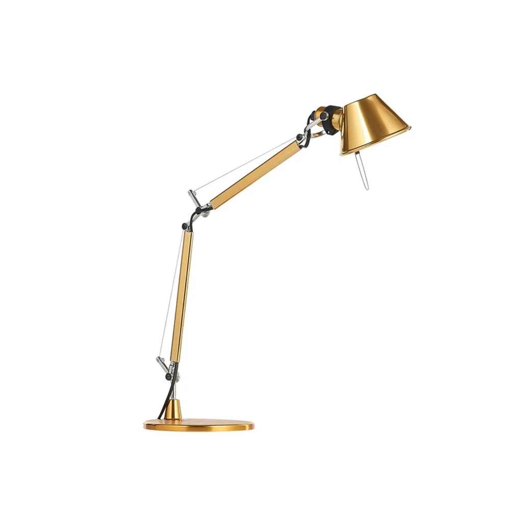Artemide - Tolomeo Micro Skrivbordslampa, Guld - Skrivbordslampor - Giancarlo Fassina,Michele De Lucchi - Guld