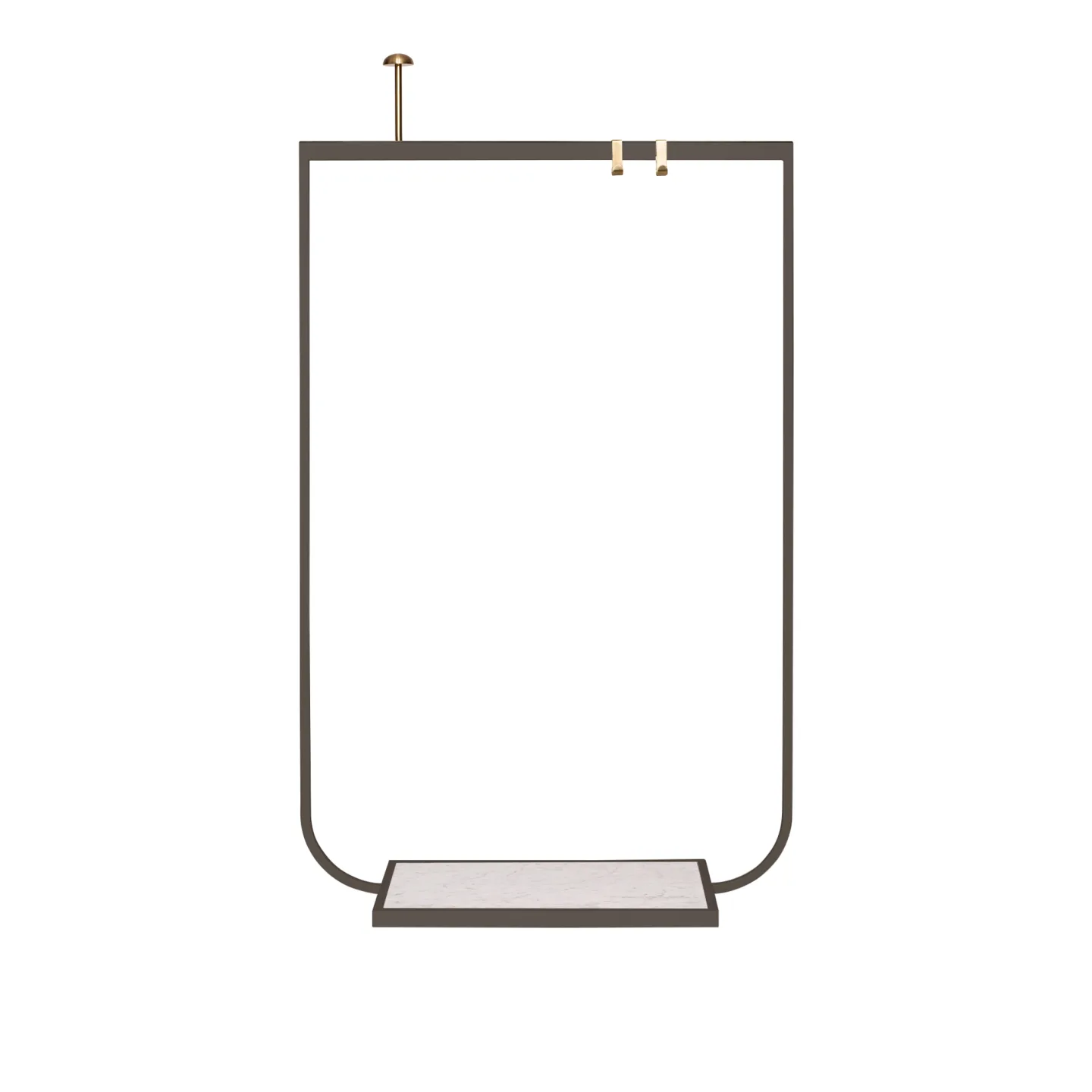 Asplund - Tati Coat Rack Small Carrara Marmor Nougat - Klädhängare - Broberg & Ridderstråle - Grå