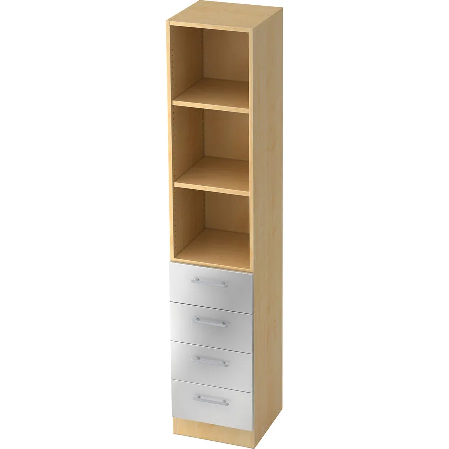 Regal Office silber Holzwerkstoff B 40.6 cm H 200.4 cm