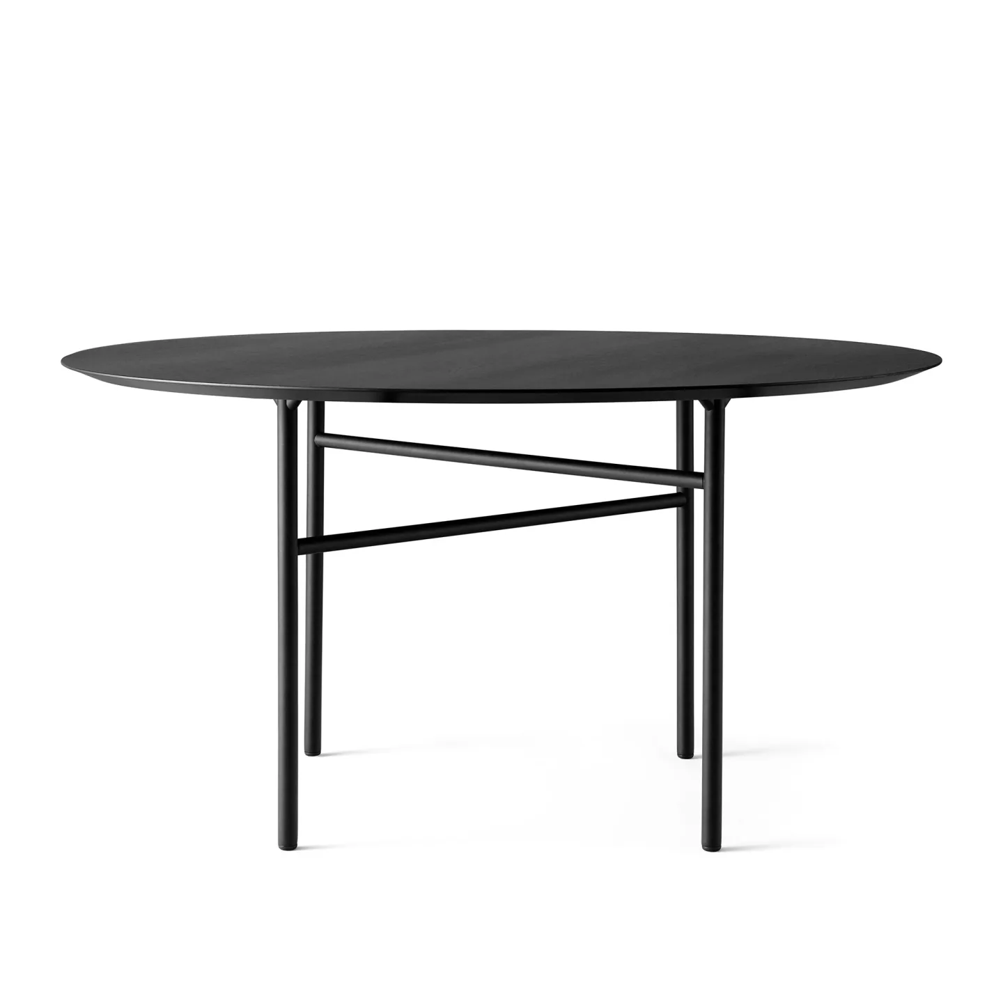 Audo Copenhagen - Snaregade Dining Table Ø138 cm Round - Matbord - Norm Architects - Svart - Metall/Trä