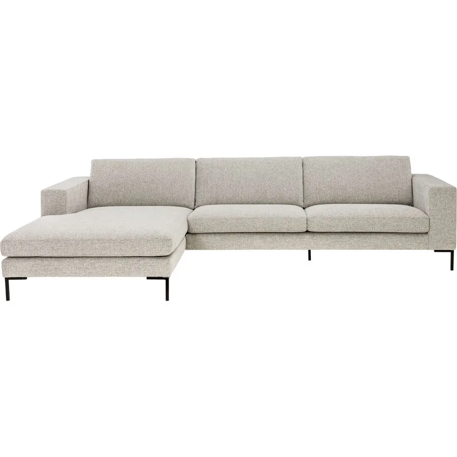 Ecksofa Domino Links Stoff Hellgrau B 311 T 182 cm - Möbel Konfigurator: Traummöbel individuell zusammenstellen