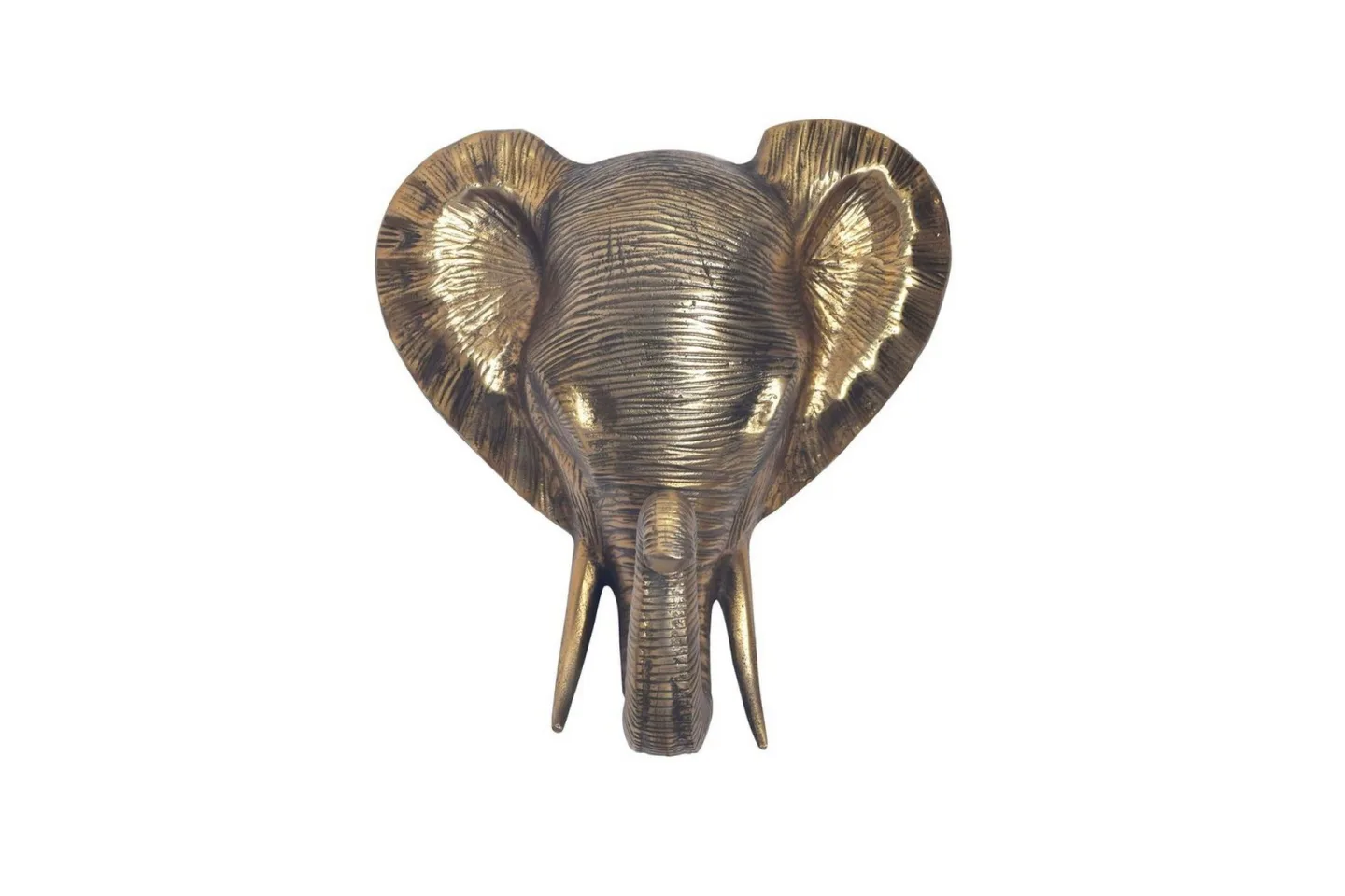 Väggdekoration Wohnling Elefant Polerad gjuten aluminium väggmonterad industriell -