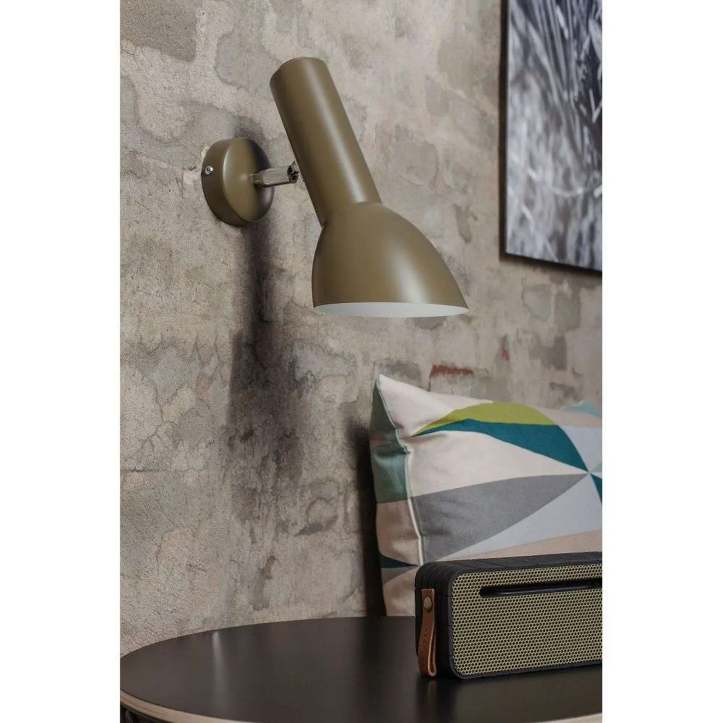 Oblique Wandleuchte HW Chrome/Olive Green - Cph Lighting - Wohnzimmer - Aluminium