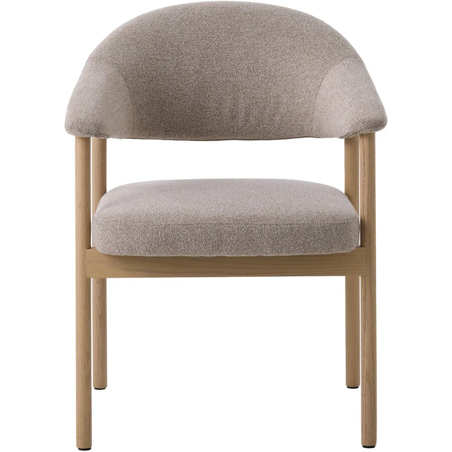 Stuhl 2er-Set Etan Braun Polyester/Holz