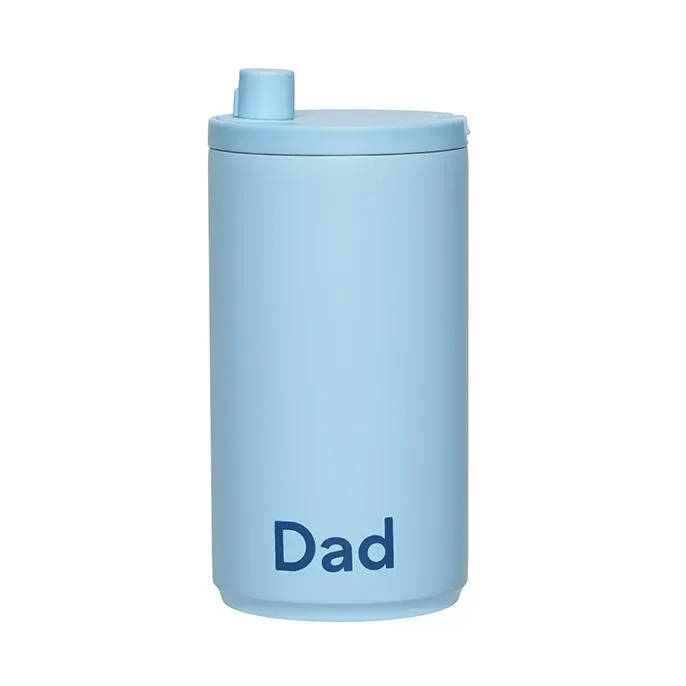 Design Letters Design Letters Reisebecher 35 cl Dad-Hellblau