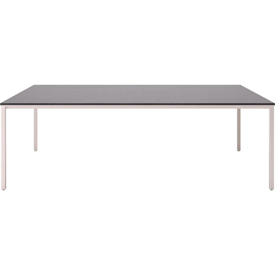 Beistelltisch Barillo taupe Keramik Massivholz B 110 H 35 cm