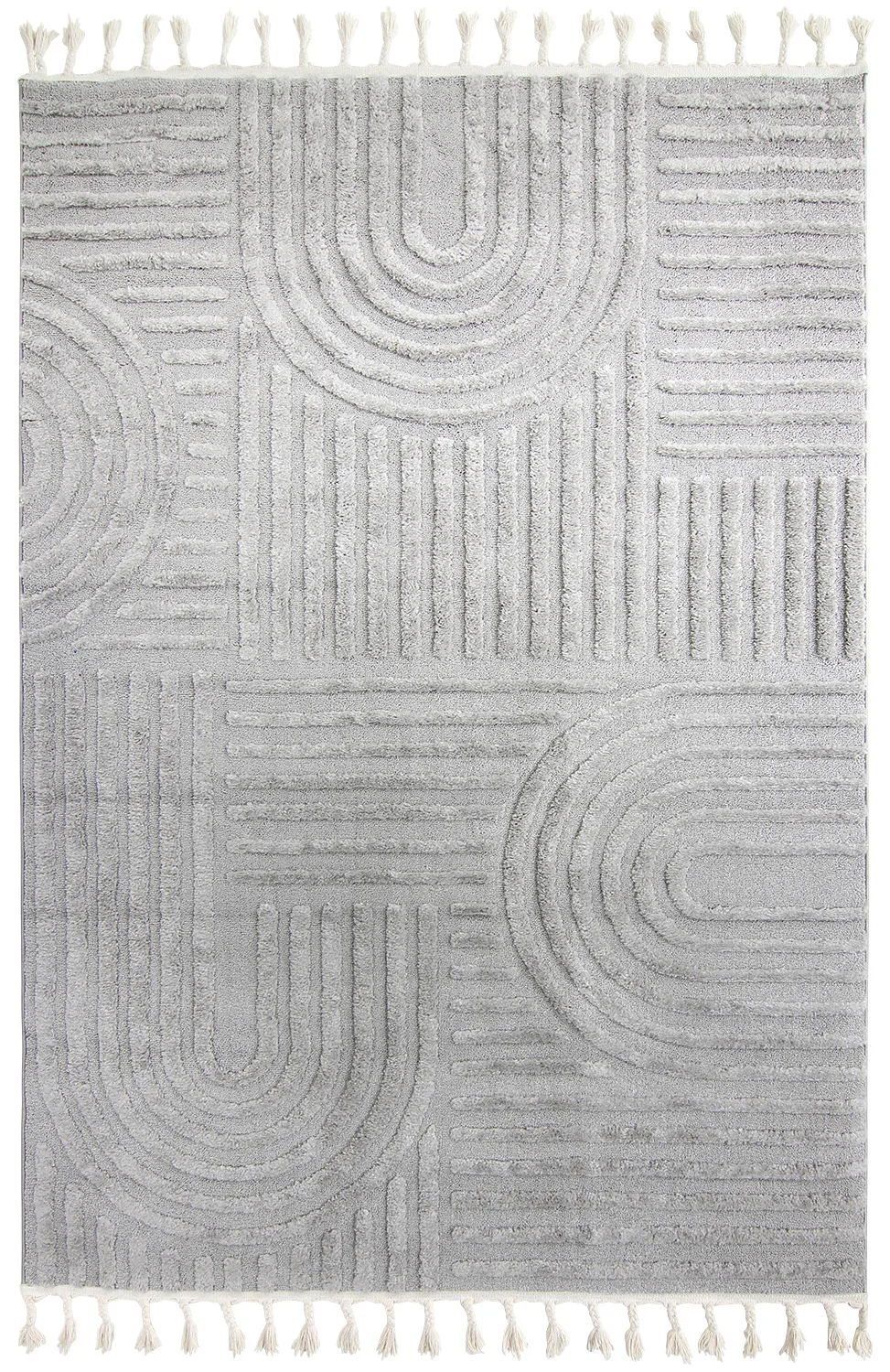 Shaggy - Campbell (grå) (Størrelse: 240 x 340 cm)