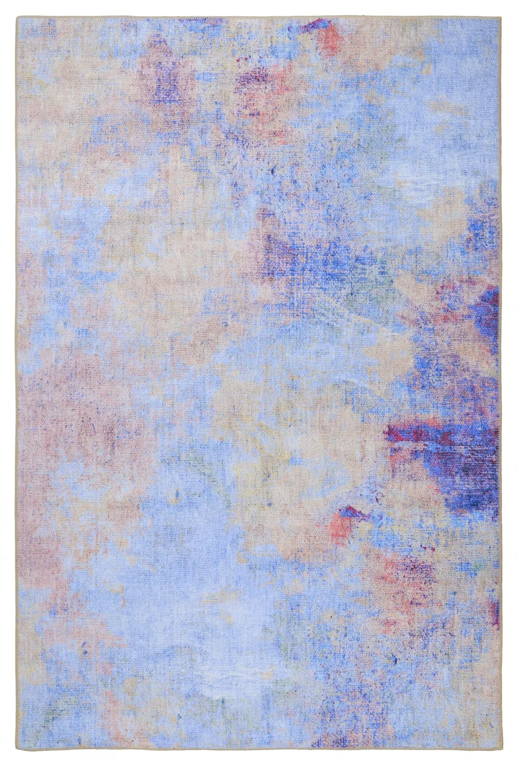 Flachgewebter Teppich - Mogoro (blau/mehrfarbig) (Größe: 150 x 230 cm)