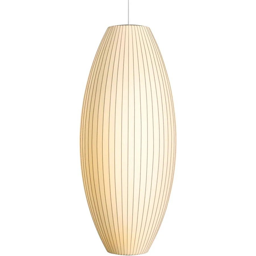 HAY Pendellampe Nelson Cigar Weiss Metall 38 cm 84 cm - Farbe: Off-white