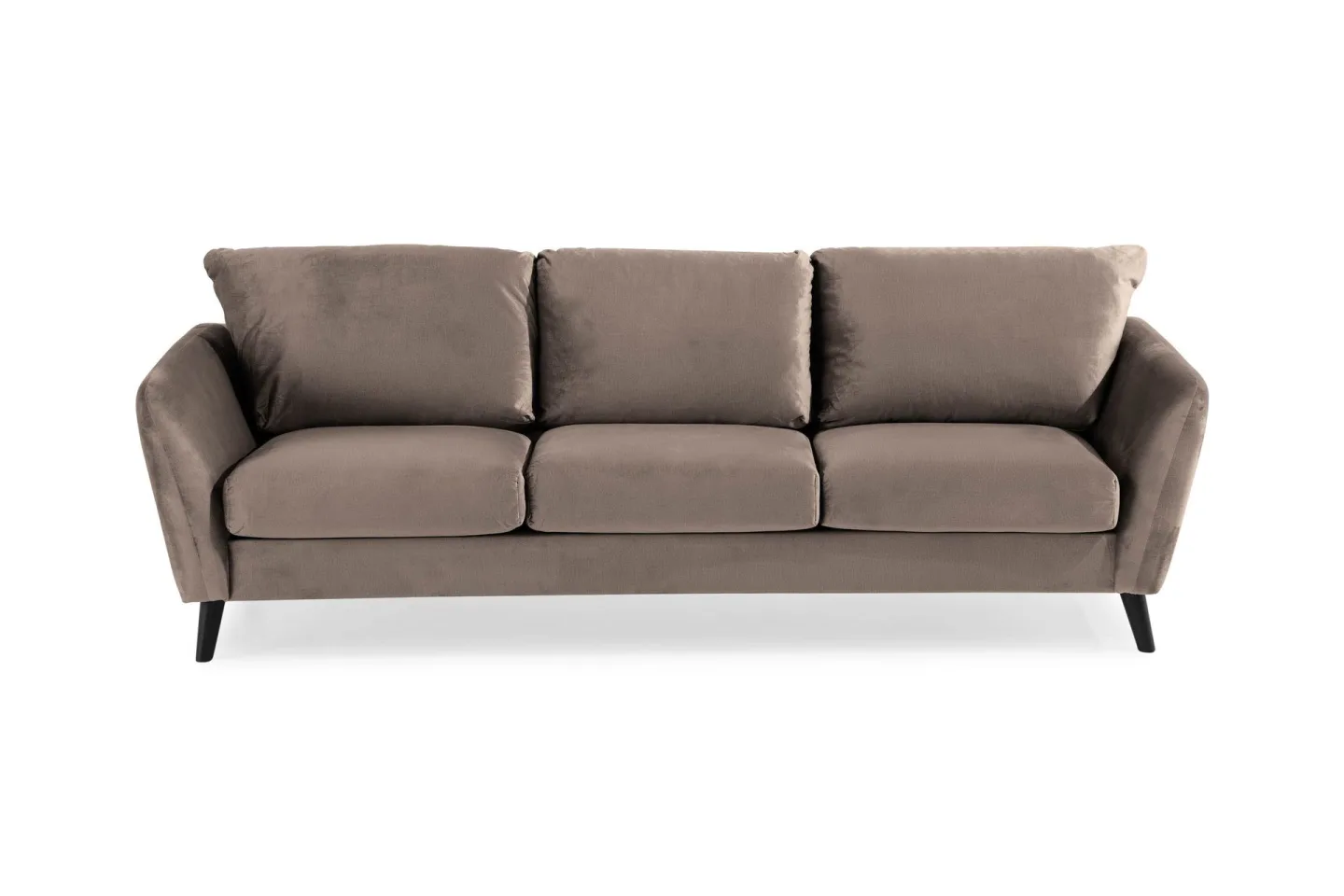 Trend 3-sits Sammetssoffa - Brun