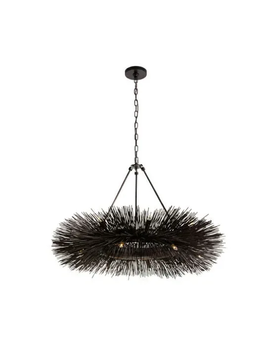 Strada Ring Chandelier Black