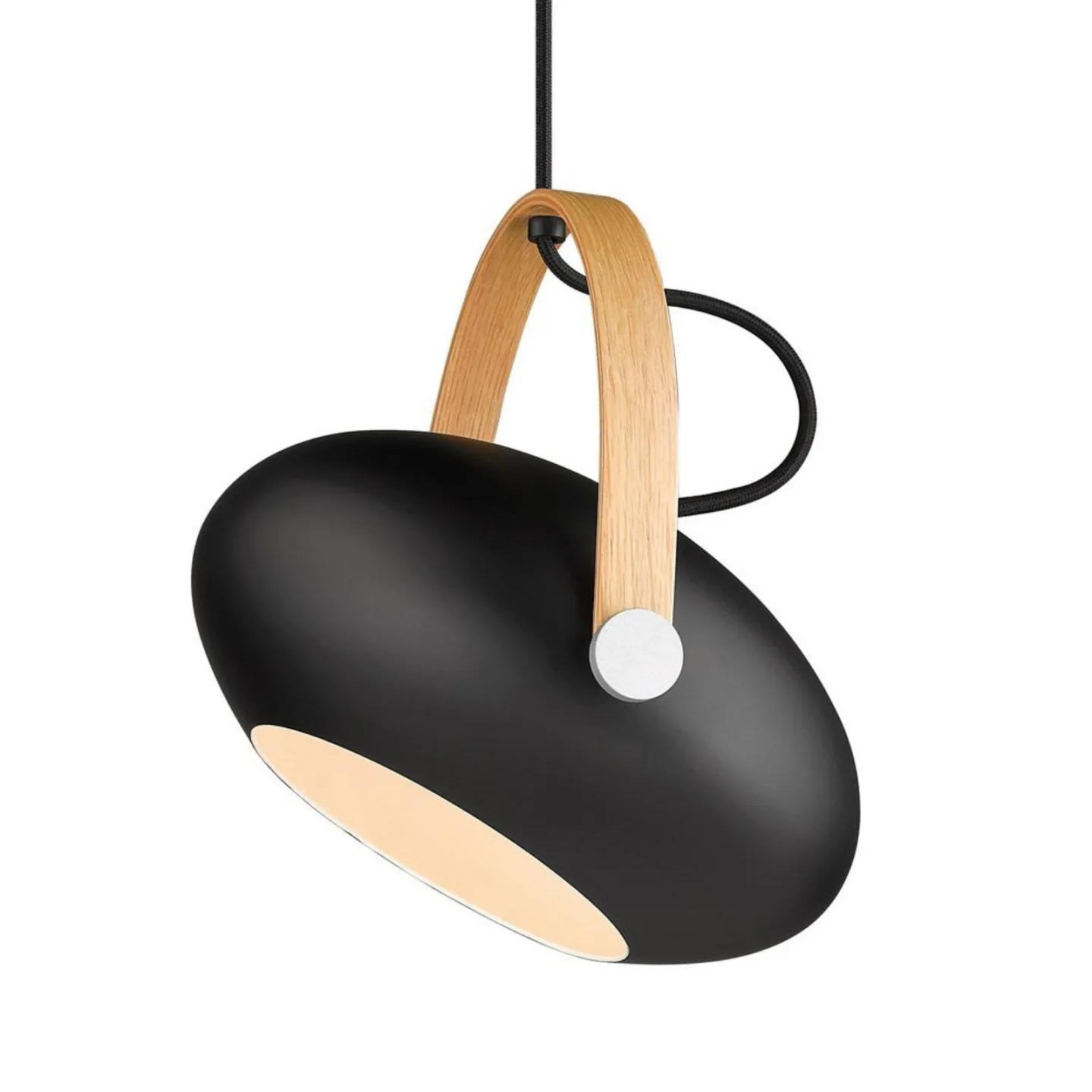 D.C Pendelleuchte Ø26 Black/Oak - Halo Design - Esszimmer - Glas