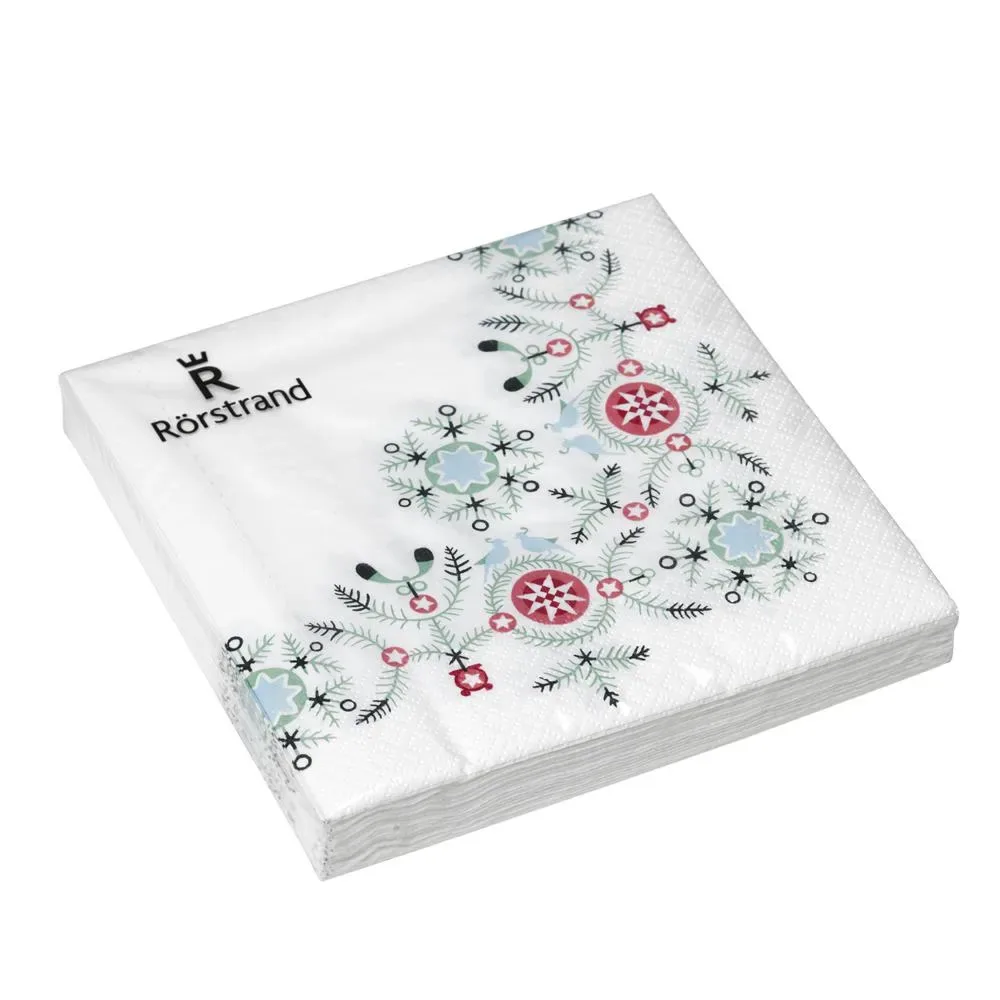 Rörstrand Swedish Grace Winter servett 20-pack Vit