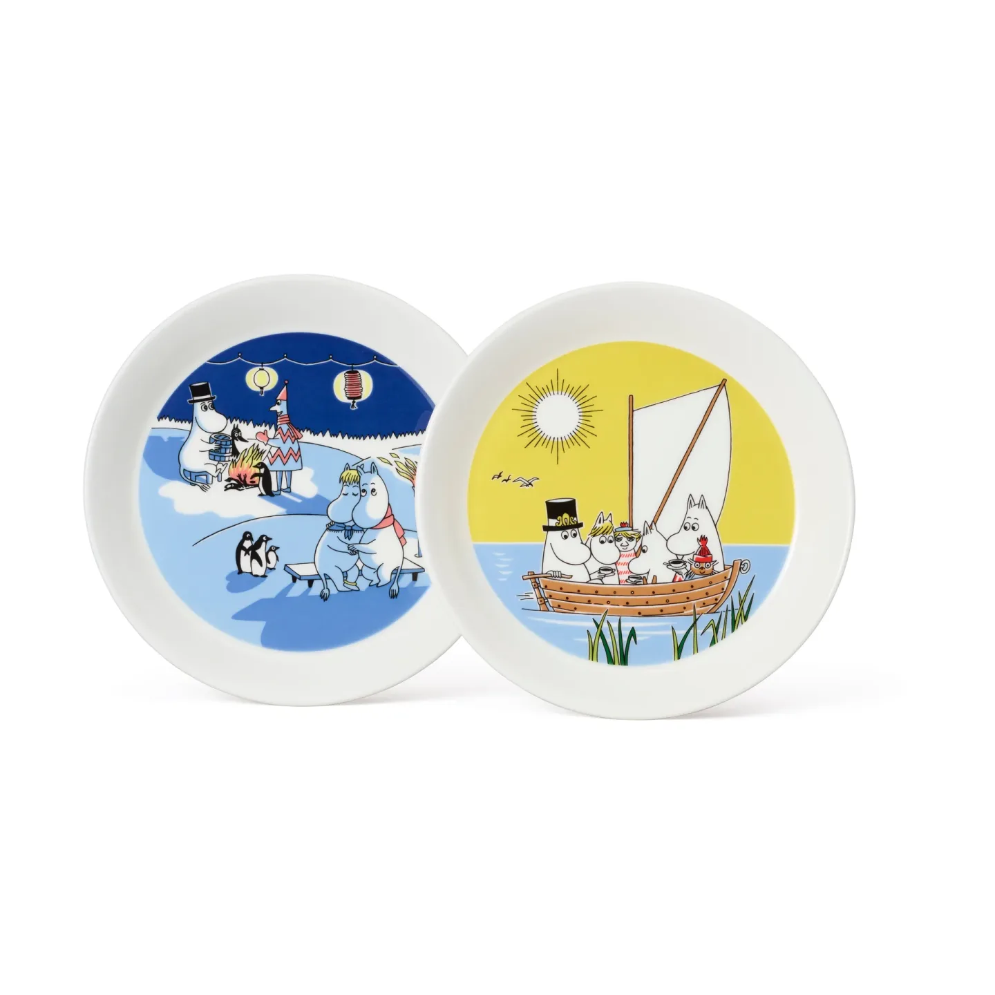 Moomin Arabia Moomin plate Bonfire & Sailing 2 parts 19cm