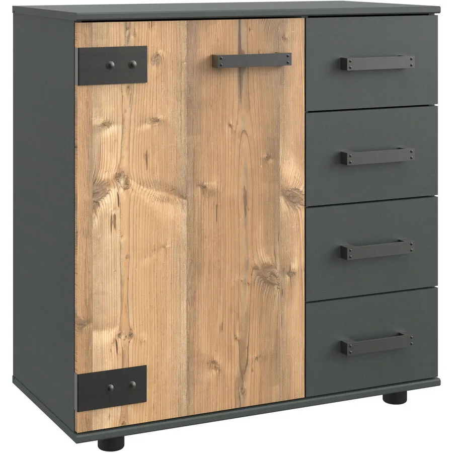 Kommode Jasmin Weisstanne Dekor Holzwerkstoff B 81 H 83 cm