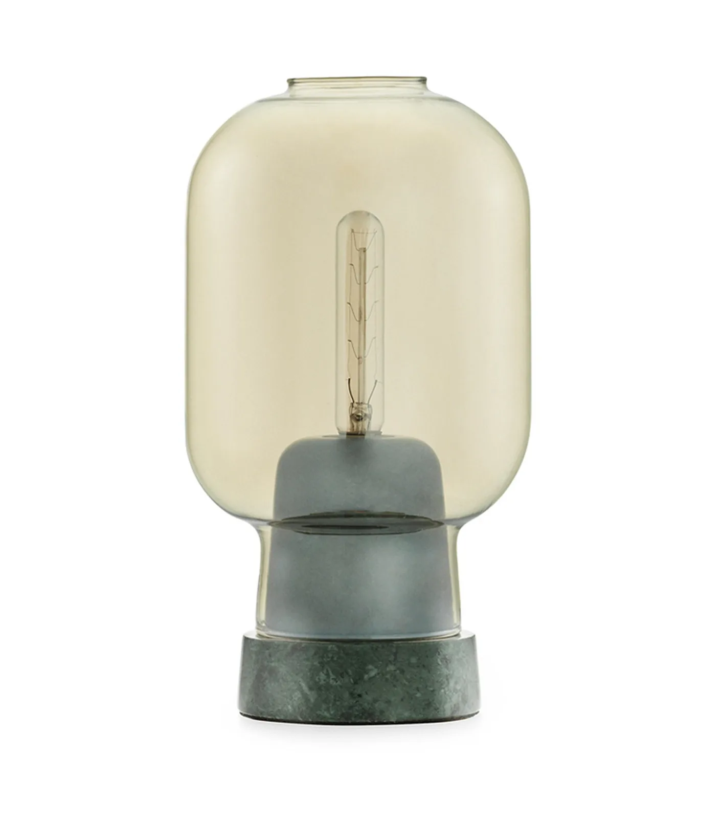 Amp Tischleuchte Gold/Grün - Normann Copenhagen - Wohnzimmer - Glas