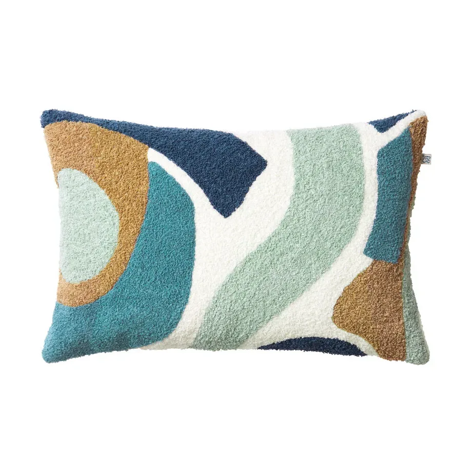 Chhatwal & Jonsson Sanskriti Kissenbezug 40x60 cm Heaven blue-offwhite-sand-aqua