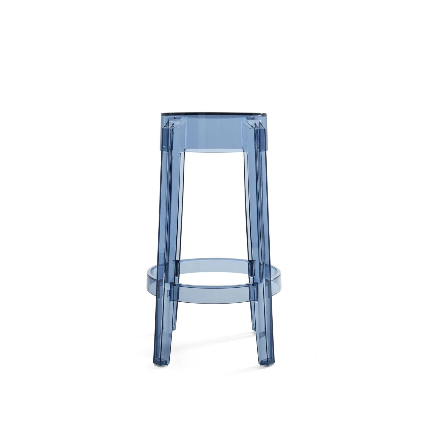 Kartell - Charles Ghost "Medio" H.65 Powder Blue - Pallar - Philippe Starck - Blå - Plast