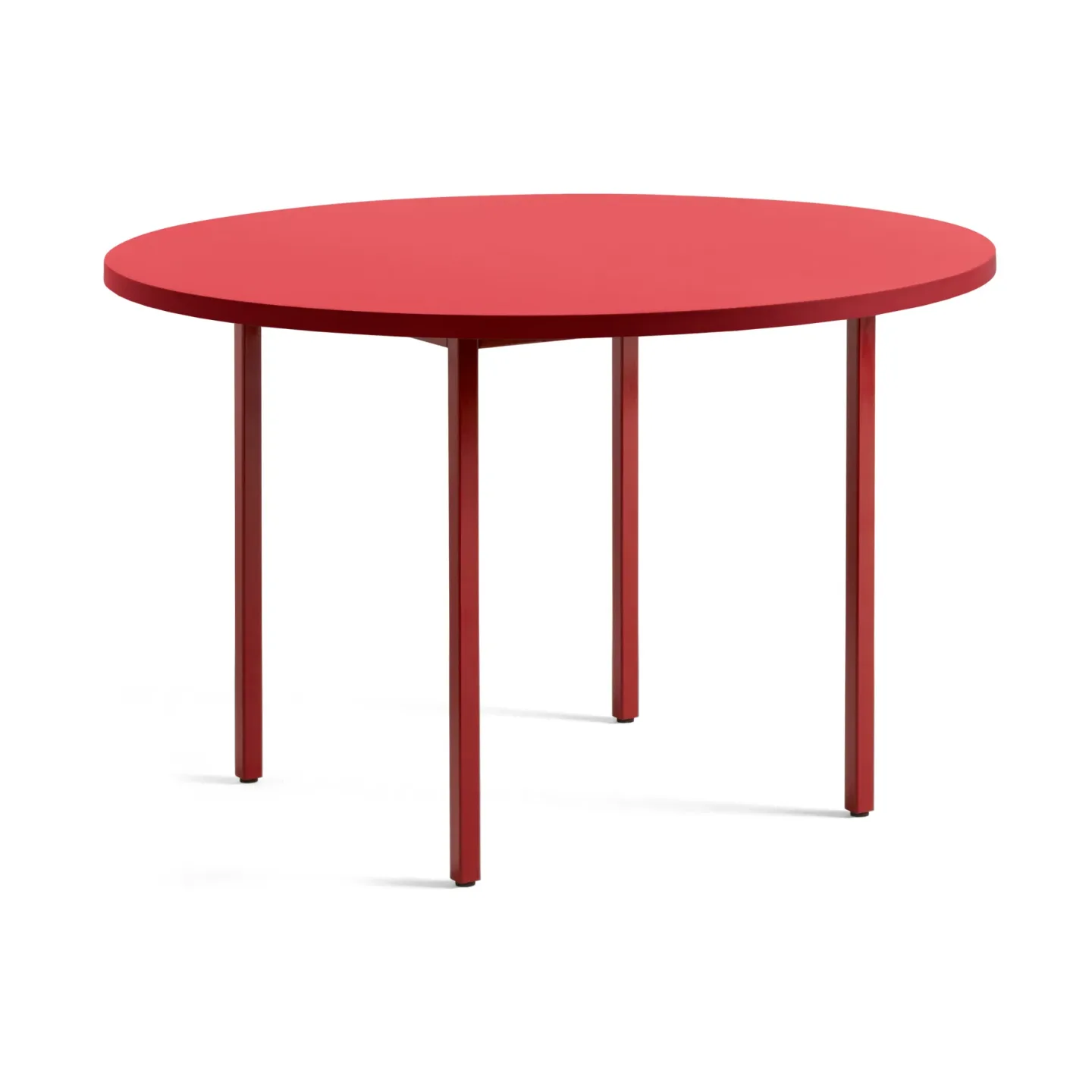 HAY Two-Colour matbord Ø120 cm Maroon red-red