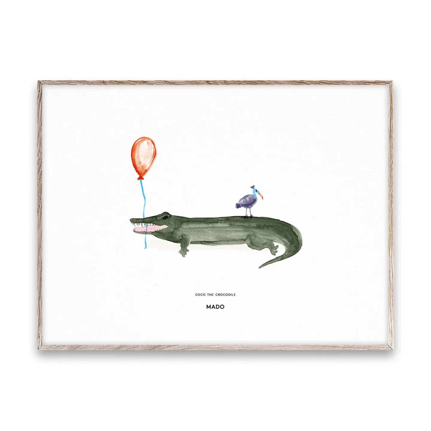 Paper Collective Coco the Crocodile Poster 30 x 40cm