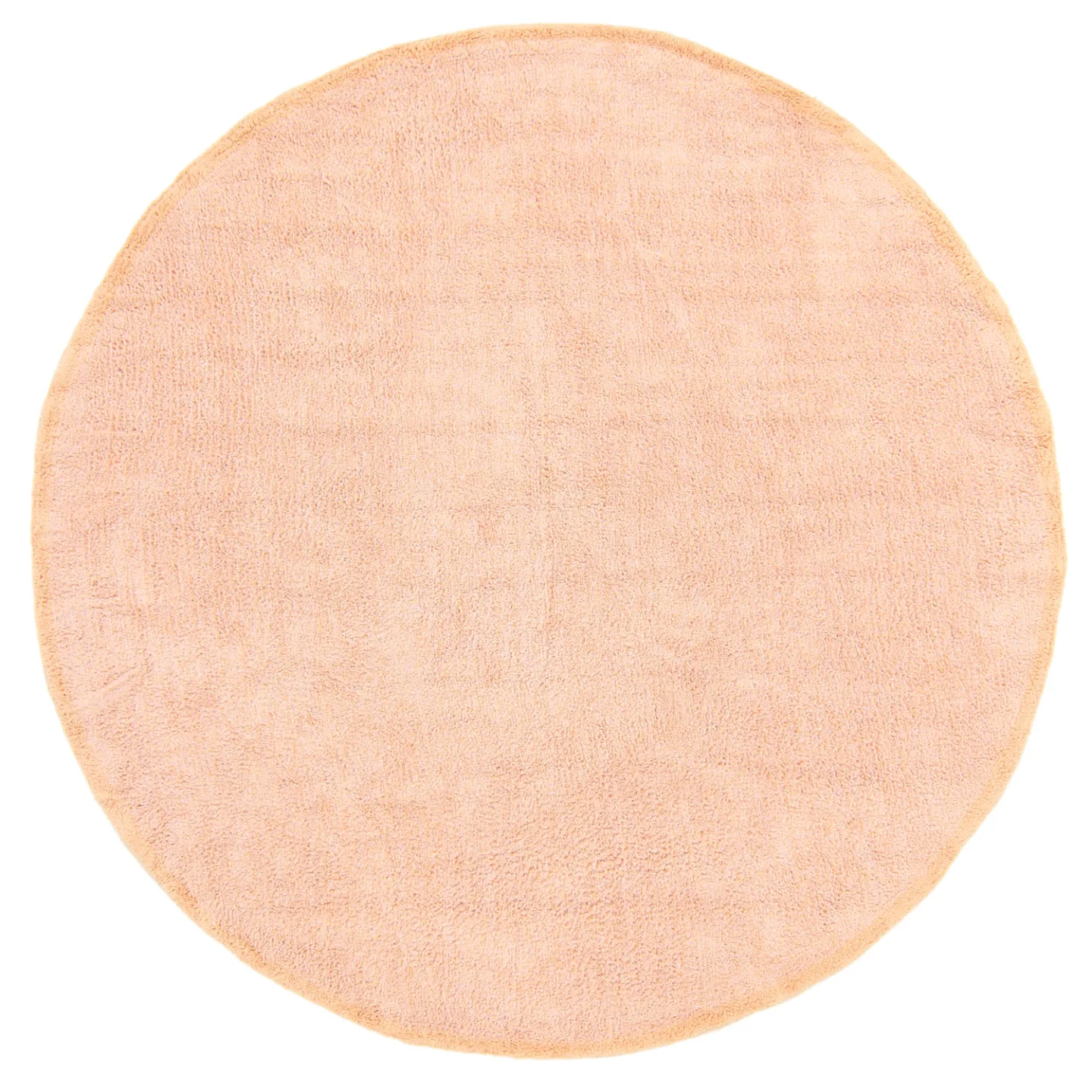 Rundt teppe - Celina Natural Cotton Shaggy (rosa/beige) (Størrelse: Ø 240 cm)