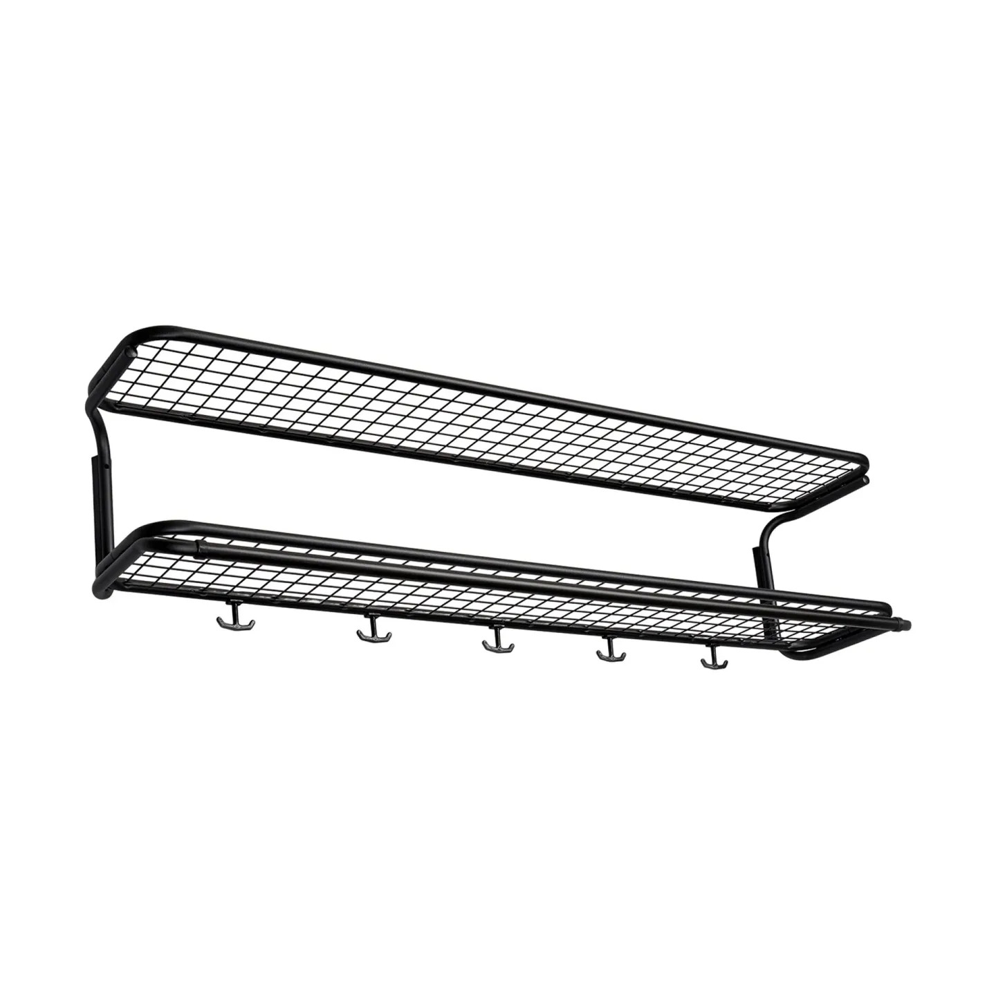 Essem Design Classic 650 Hutregal Schwarz/schwarz, 2-Ebenen, 110cm