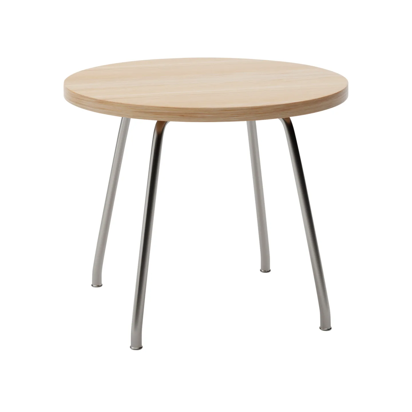 Carl Hansen - CH415, Klarlackad Ek, Rostfritt stål - Sidobord - Hans J. Wegner - Träfärgad - Metall/Trä