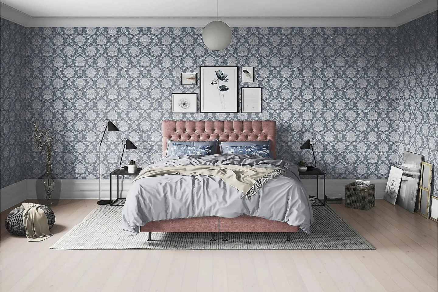 Joluma Sängpaket Medium 105x200 cm - (+Fler val) 105x200 cm Mörkrosa