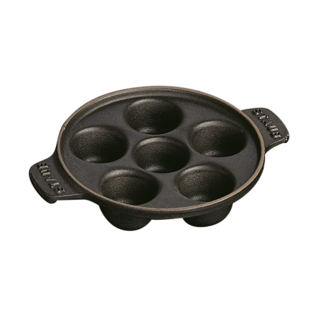 STAUB Staub Schneckenteller Gusseisen Ø14 cm Schwarz