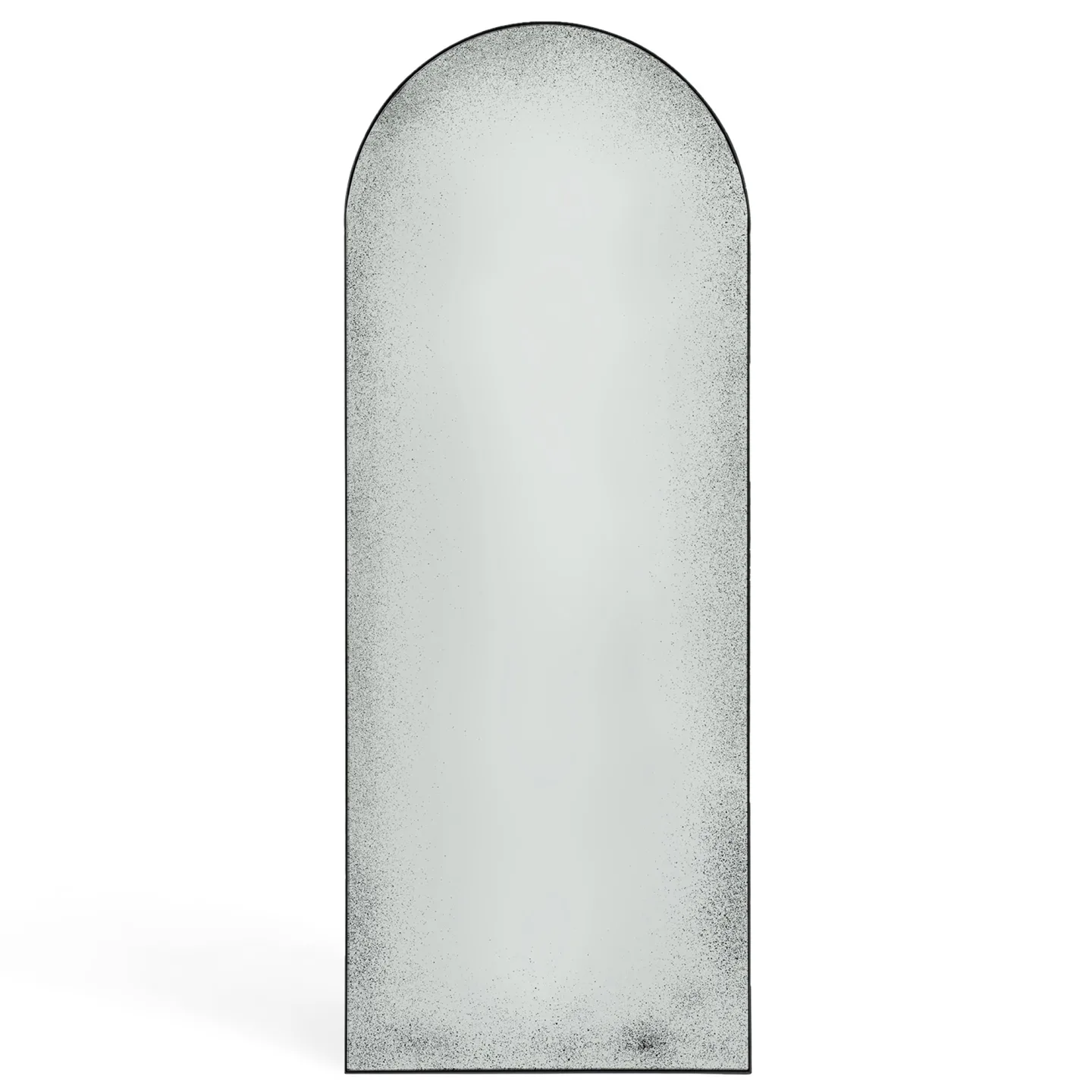 Ethnicraft - Gate Floor Mirror - Clear - Black Metal Frame - Medium Aged - Golvspeglar - Alain Van Havre - Svart - Glas