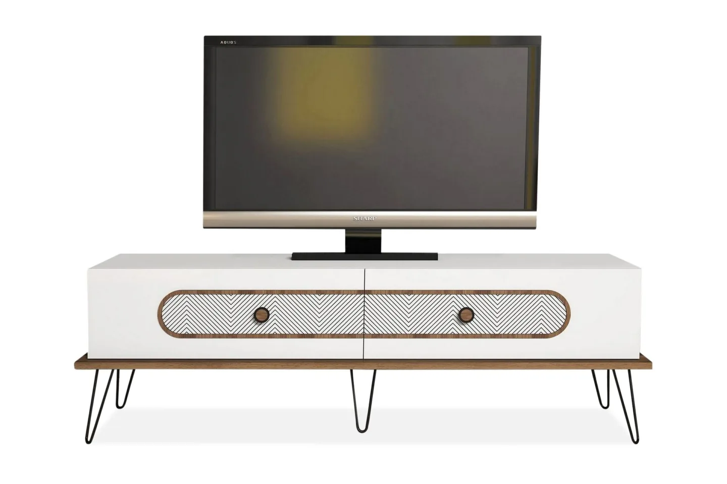 Hovdane TV-Bänk 145 cm - Vit