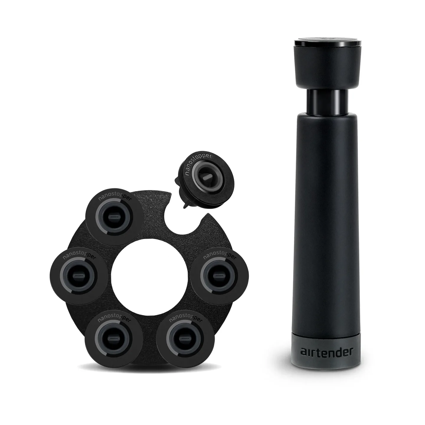 Airtender Airtender Vakuumierer Wein Geschenkset 6 Stück Stoppers
