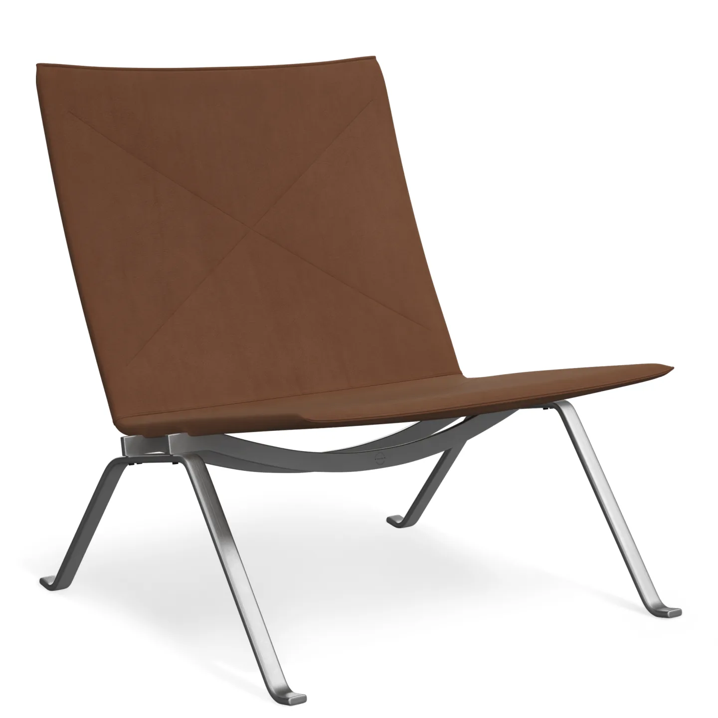 Fritz Hansen - PK22 Chair Haze Leather Walnut - Fåtöljer - Poul Kjærholm - Brun - Trä