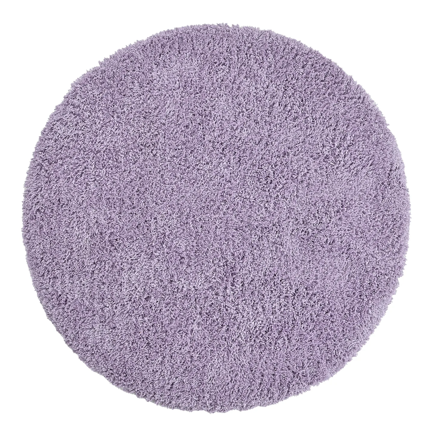 Rundt teppe - Combarro Solid Cotton Shaggy (lyselilla) (Størrelse: Ø 200 cm)