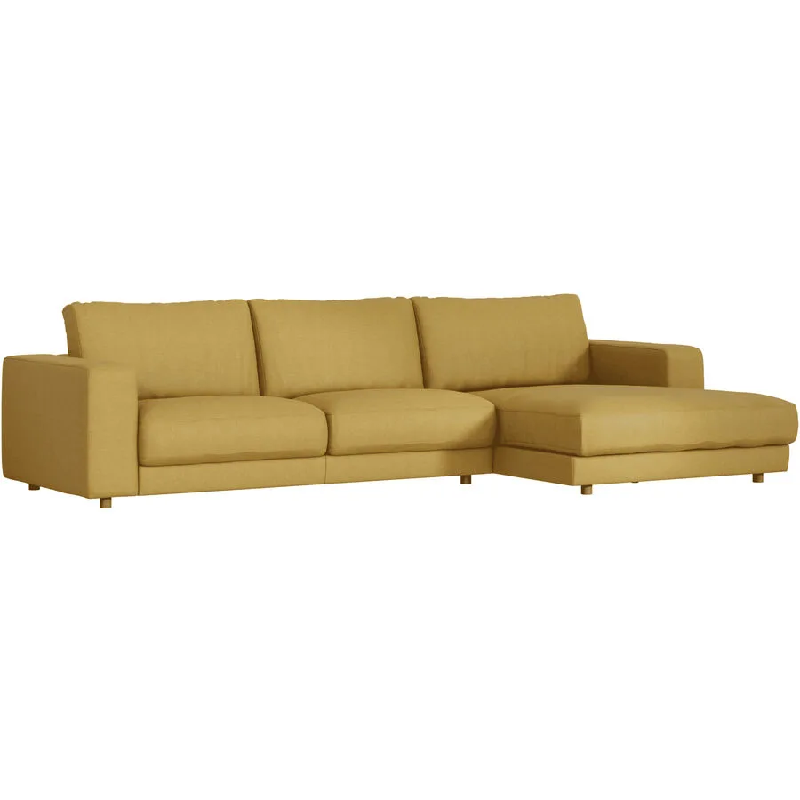 Ecksofa Ava Rechts Bezug: 100% Polyester curry B 330 T 170 cm - Möbel Konfigurator: Traummöbel individuell zusammenstellen