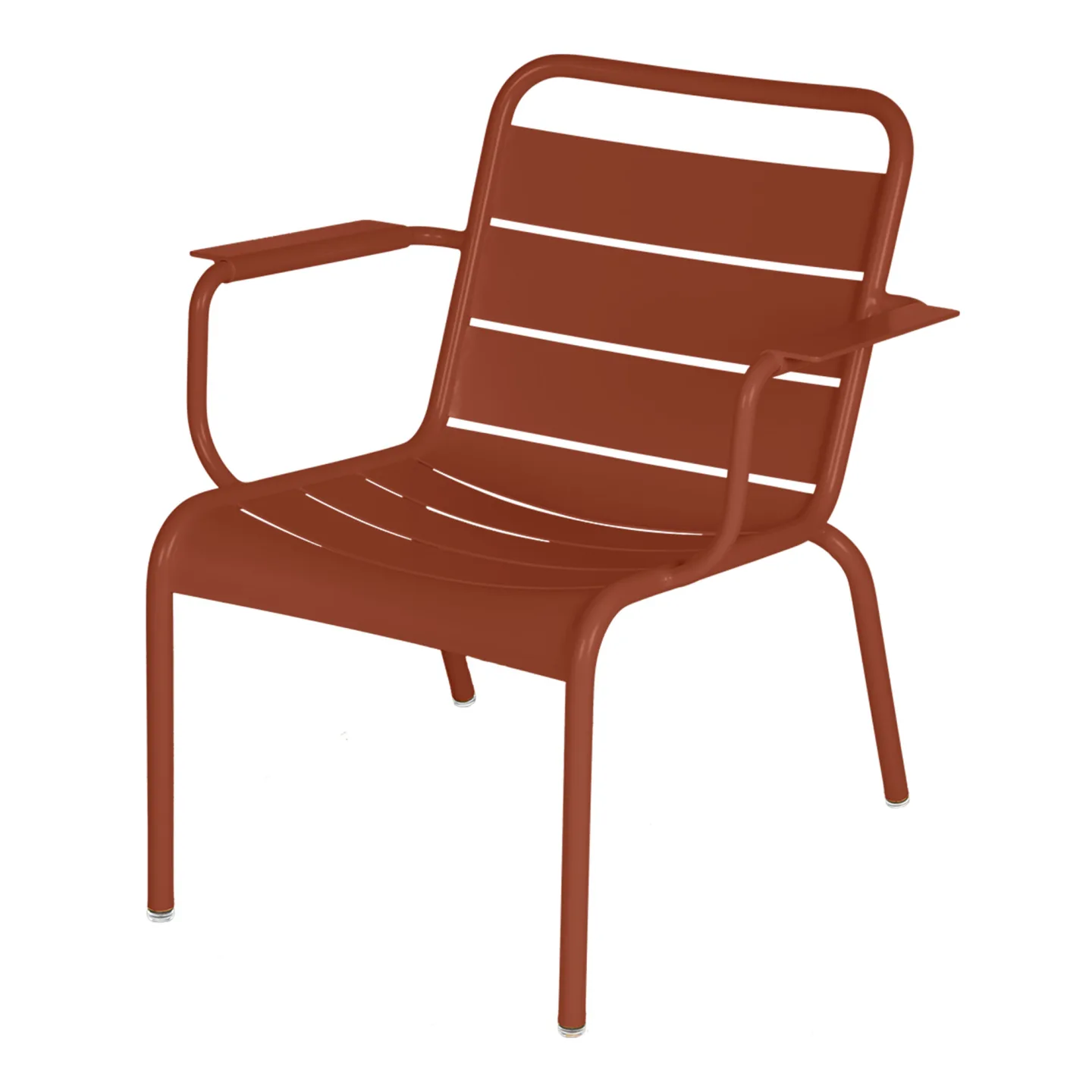 Fermob - Luxembourg Lounge Armchair Red Ochre 20 - Fåtöljer utomhus - Frédéric Sofia - Röd - Metall