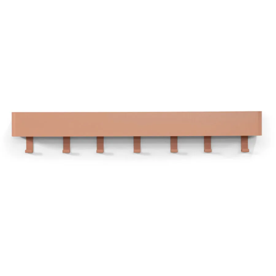 Spinder Design Garderobenleiste Hesta terracotta Stahl H 12 cm