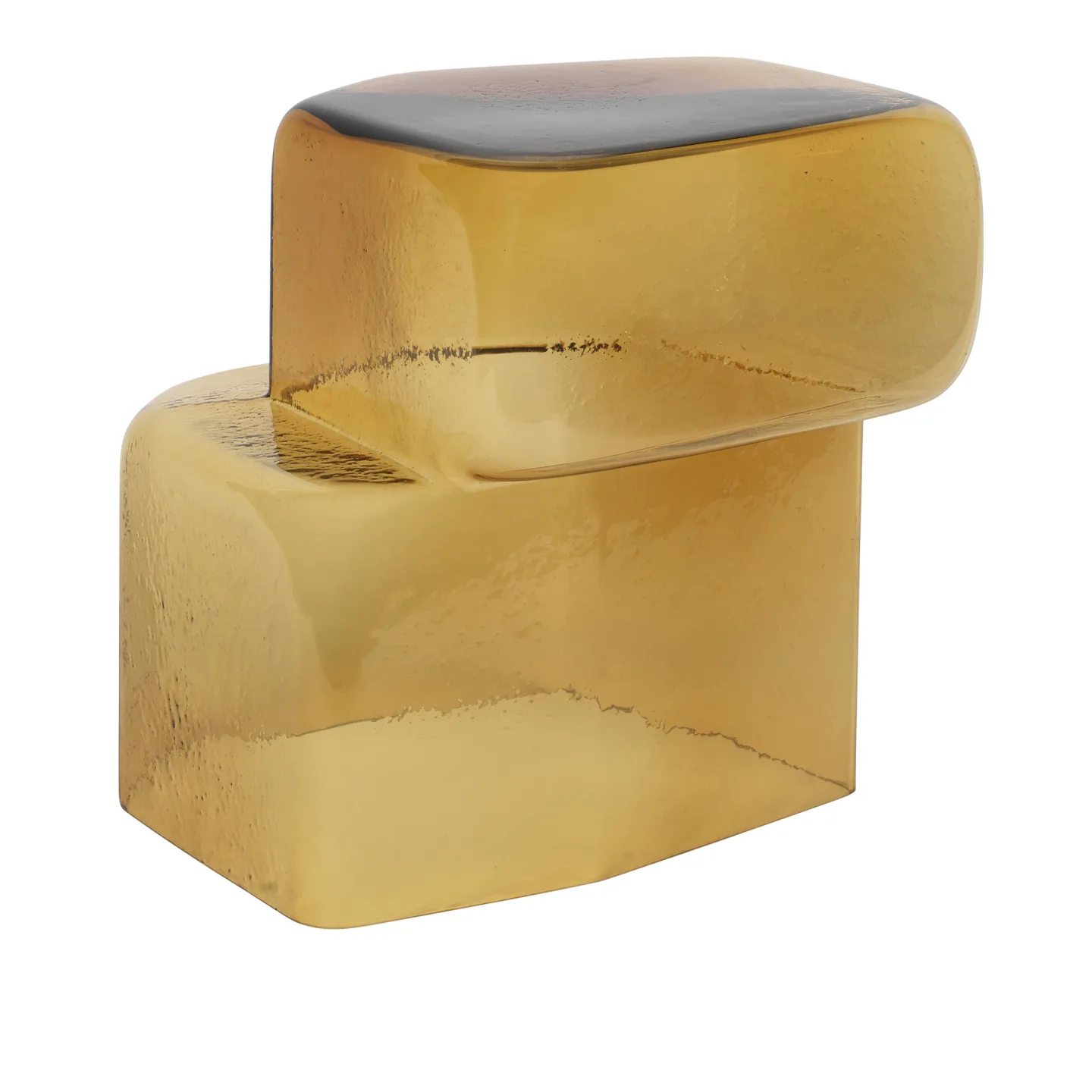 Ferm Living - Oscil Sculpture - Recycled Amber - Prydnadsföremål - Brun - Glas