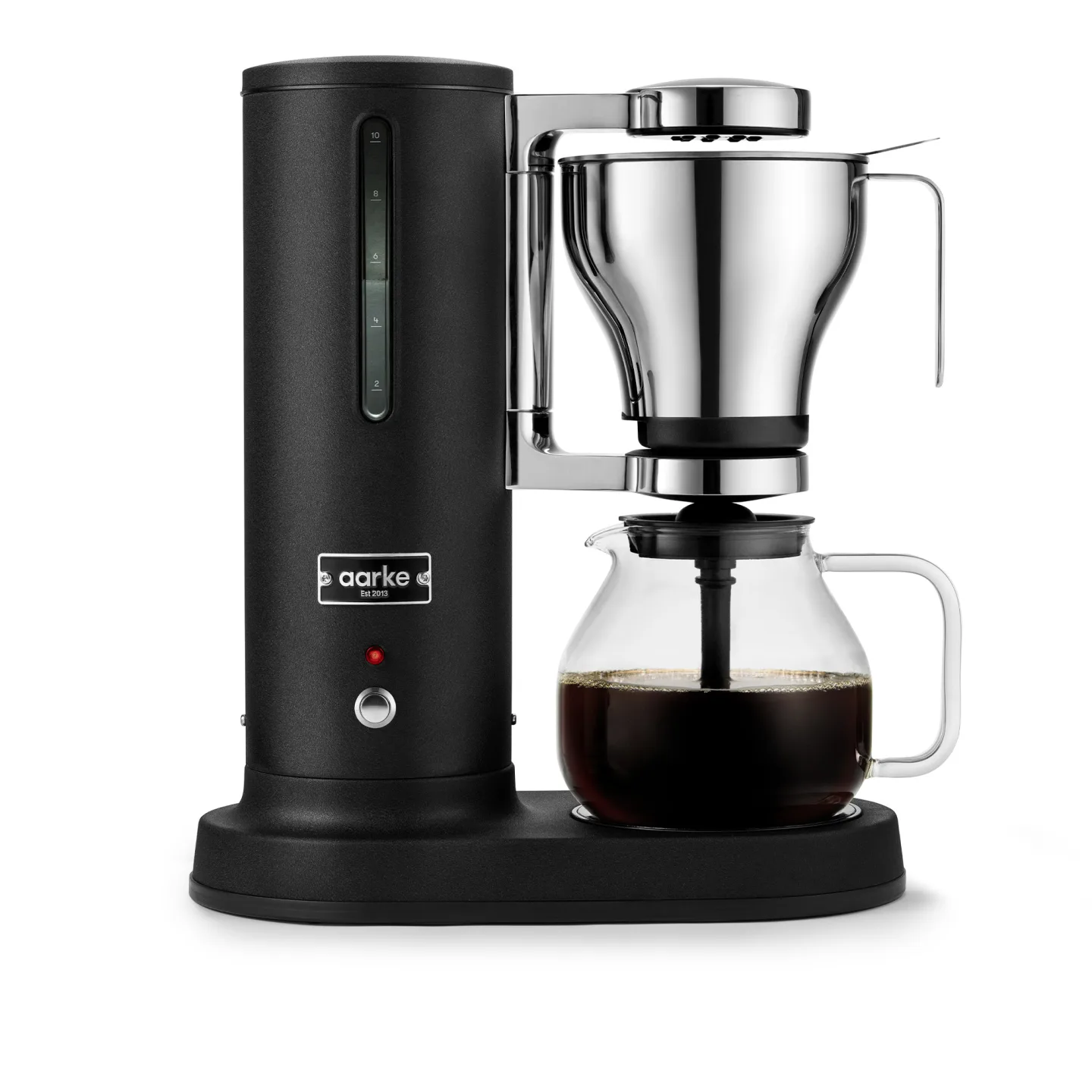 Aarke - Aarke Coffee Maker EU Matte Black - Kaffemaskiner och kaffebryggare - Carl Ljungh,Jonas Groth - Svart - Metall